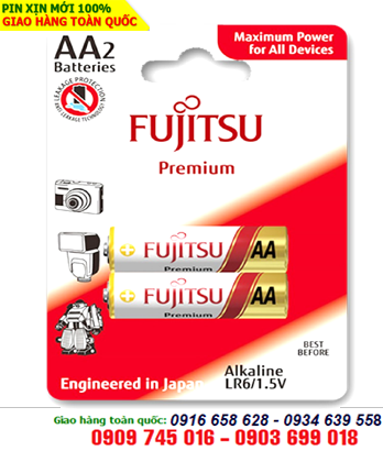Fujitsu LR6 Premium; Pin Fujitsu Premium LR6 Alkaline 1.5v _Made in Indonesia _Vỉ 2viên
